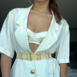 gold shiny and sheer scarf